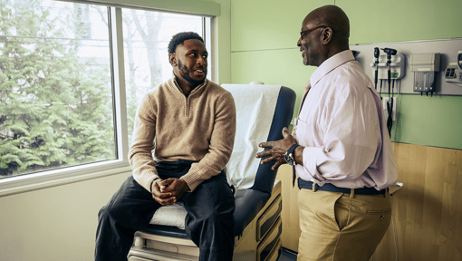 AF blog_Fitness_Doctor speaking with patient
