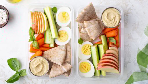 Healthy easy to prep portioned snacks for the work week